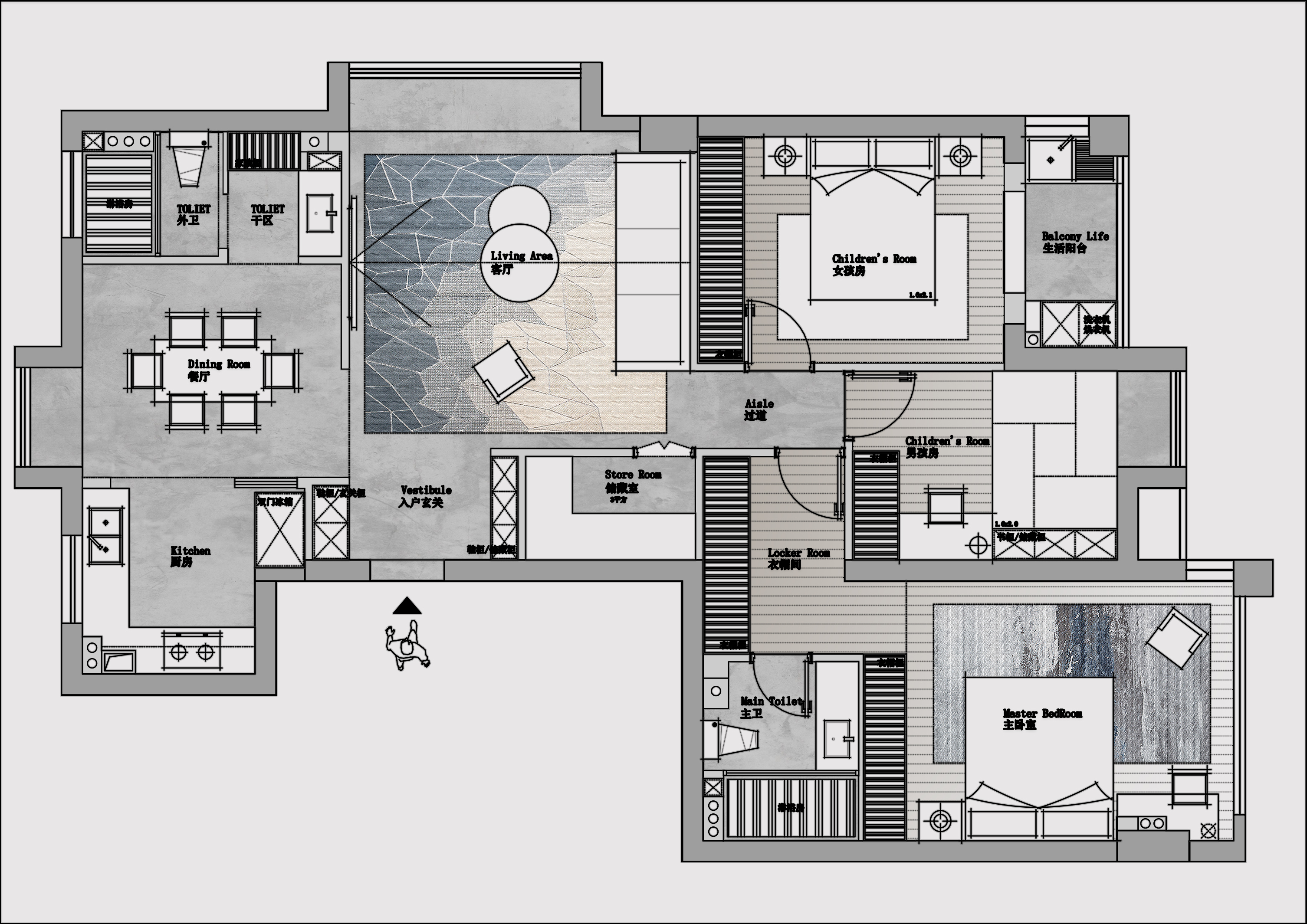 平面布置方案一