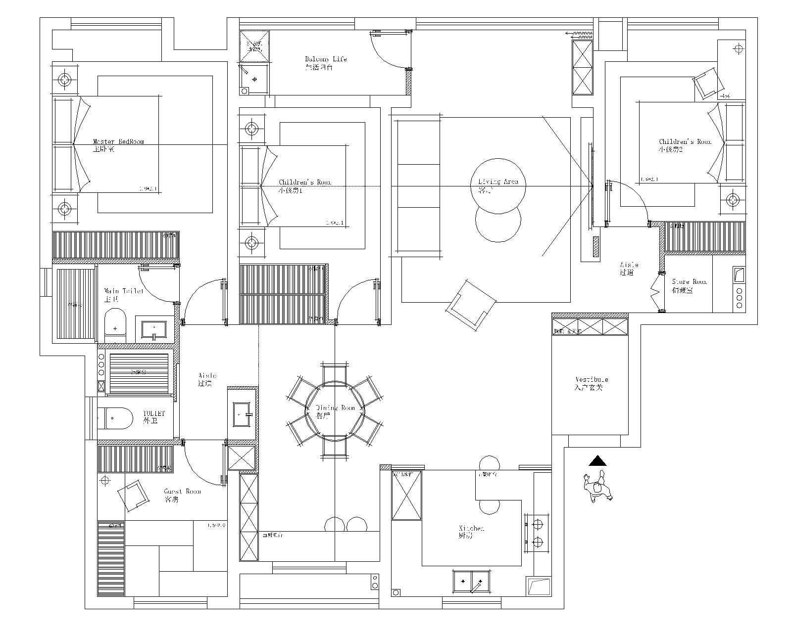 平面布置方案一