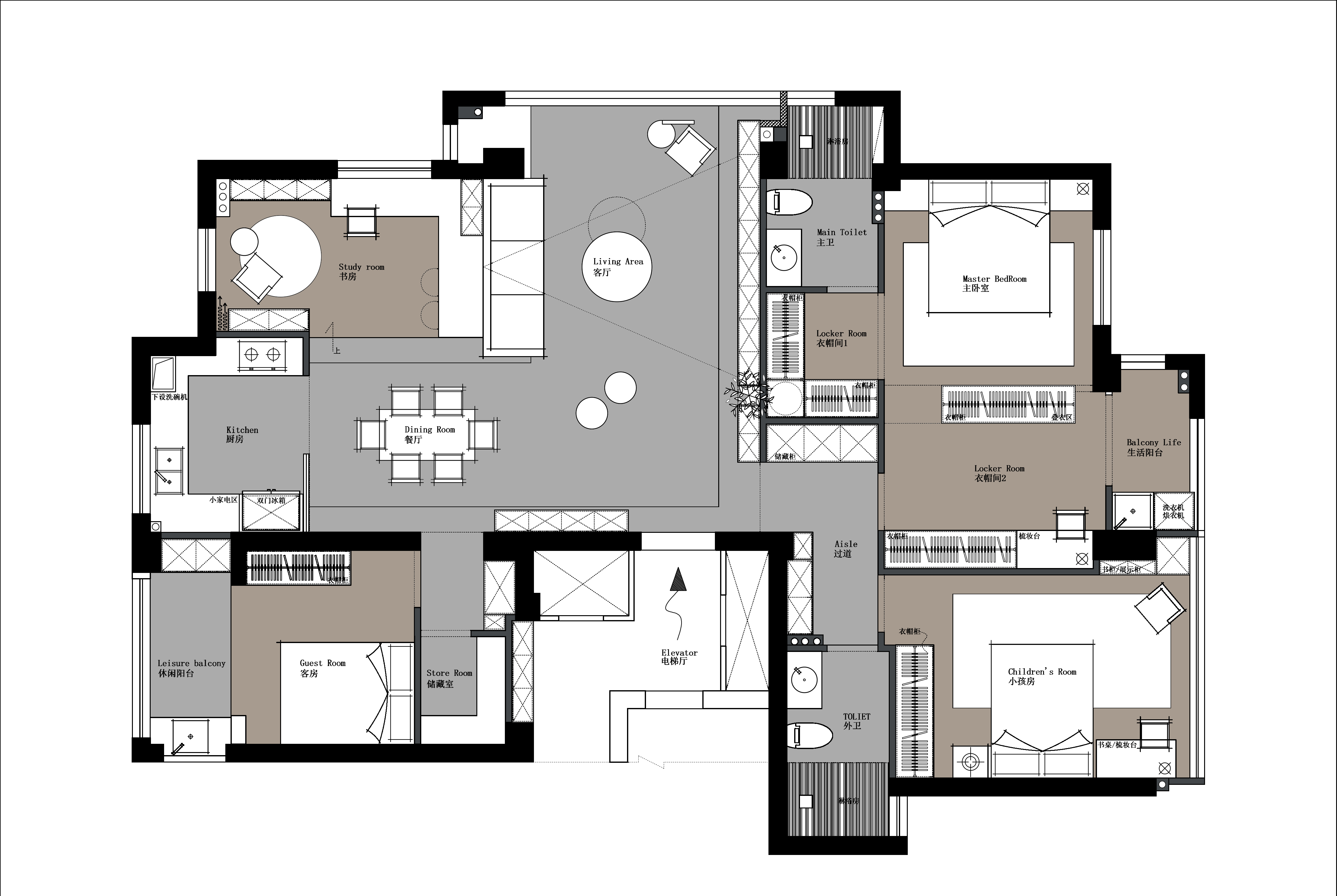 平面布置方案一