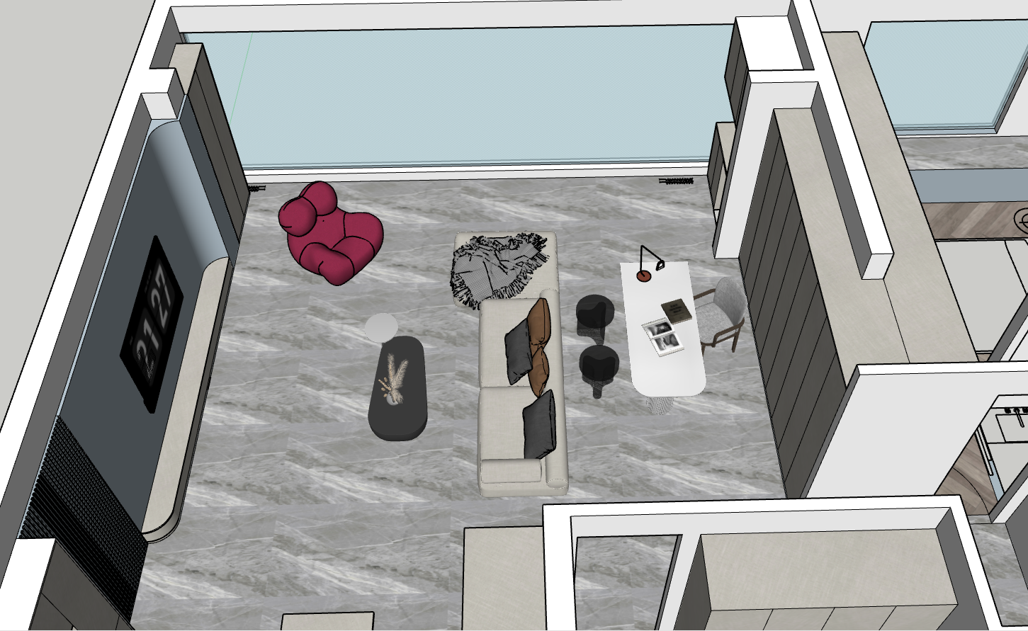 客廳書房局部展示