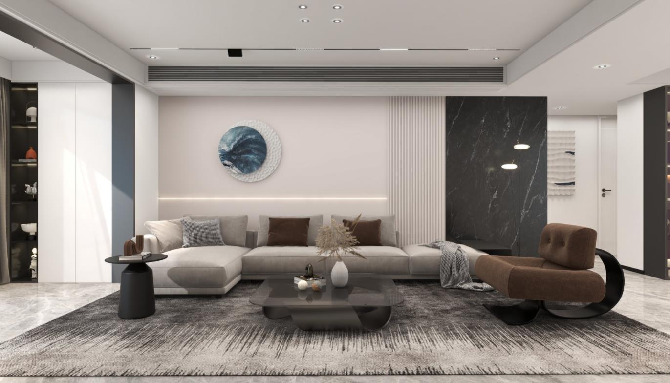 鳳池佳苑1502-現(xiàn)代黑白灰風(fēng)格-全案設(shè)計(jì)師陳盛潺